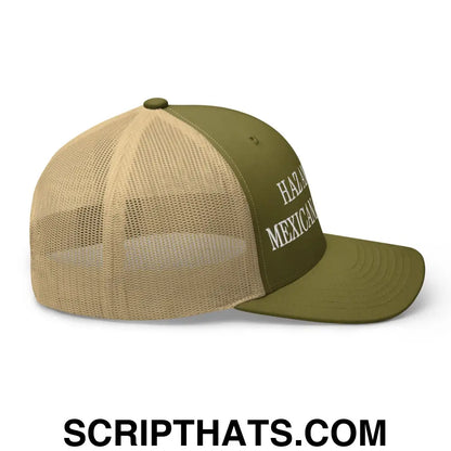 Haz América Mexicana Orta Vez Embroidered Mesh Trucker Hat Moss Khaki