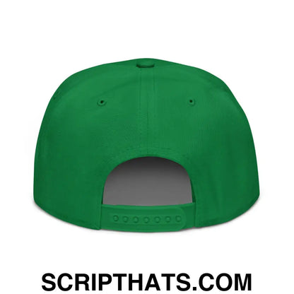 Hecho en Mexico II Script Snapback Hat Kelly Green