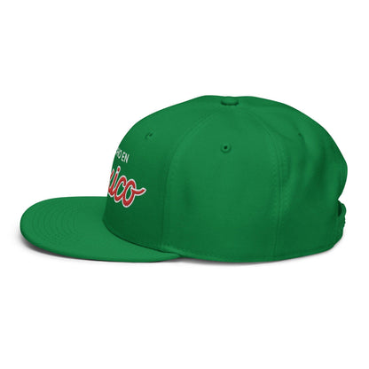 Hecho en Mexico II Script Snapback Hat Kelly Green