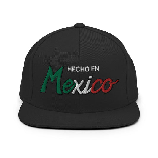 Hecho en Mexico IV Script Snapback Hat Black