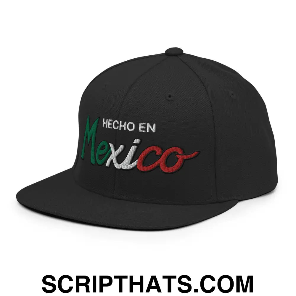 Hecho en Mexico IV Script Snapback Hat Black