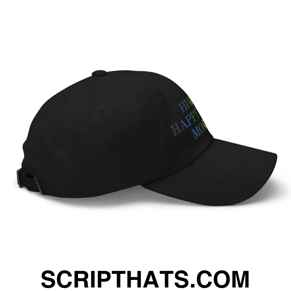 Hi Gay! Happy Pride Month Dad Hat Black