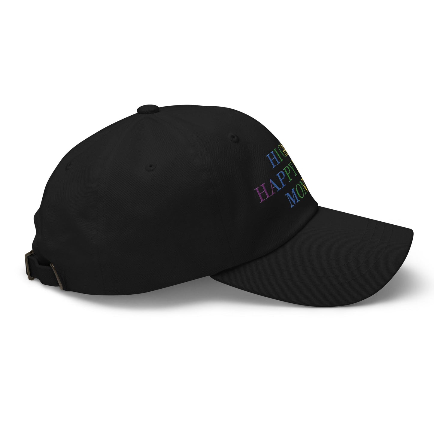 Hi Gay! Happy Pride Month Dad Hat Black