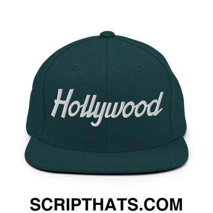 Hollywood Script Snapback Hat Spruce