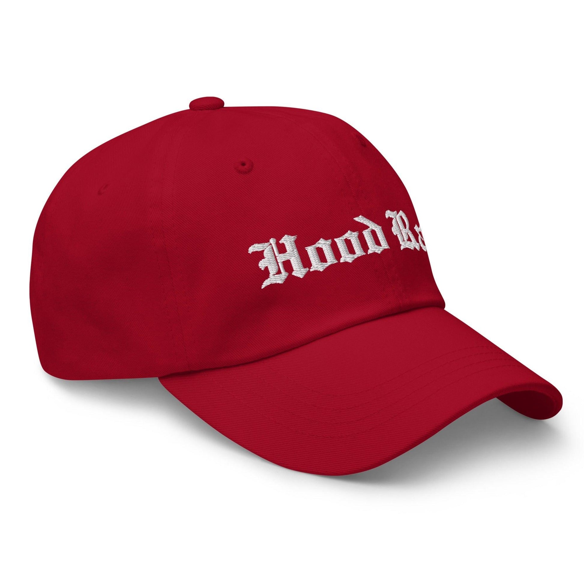 Hood Rat OG Old English Dad Hat Cranberry