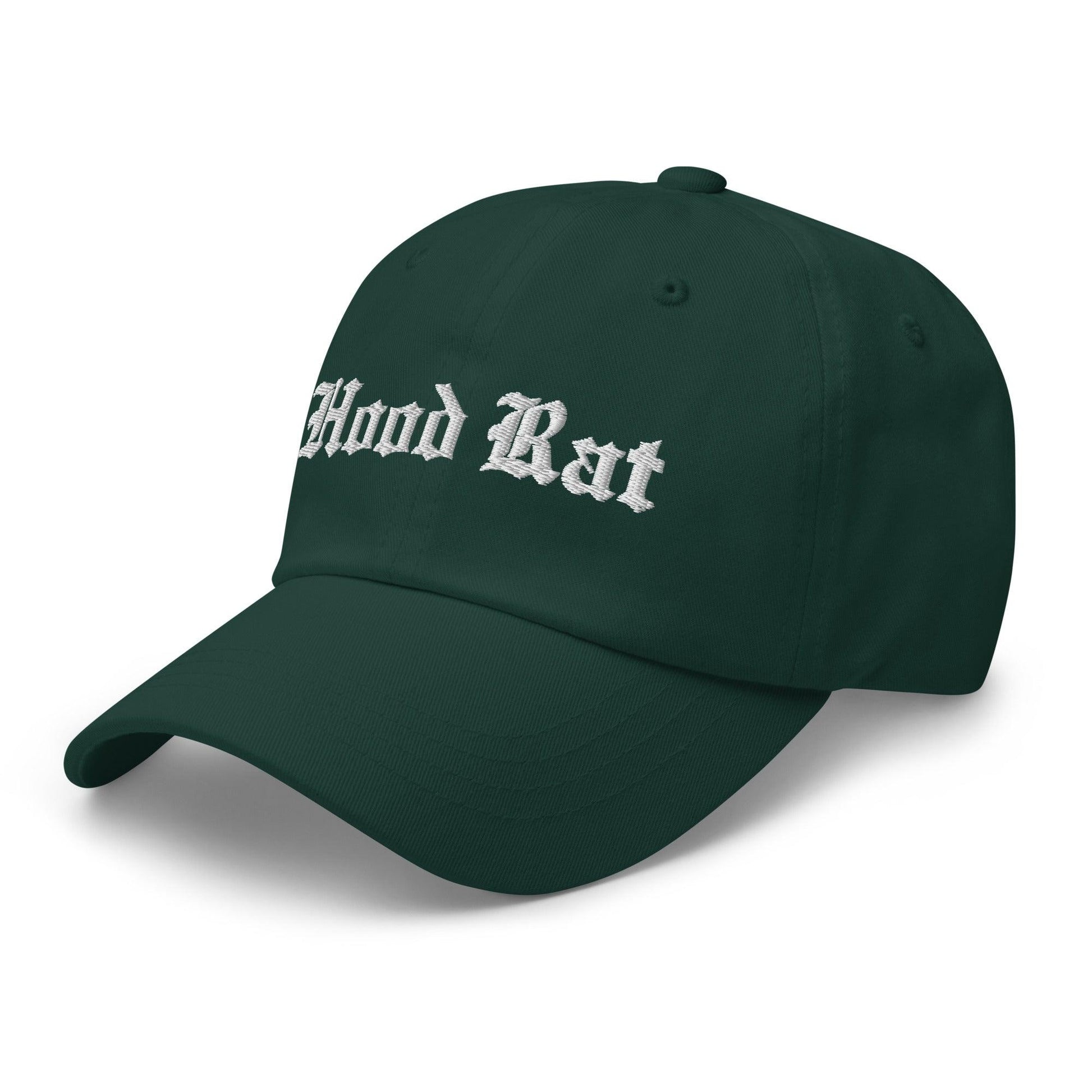 Hood Rat OG Old English Dad Hat Spruce