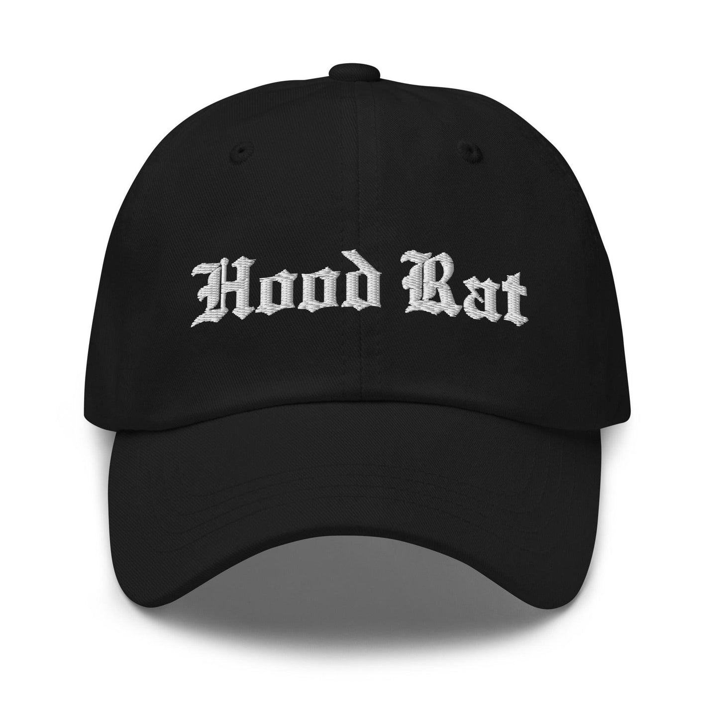 Hood Rat OG Old English Dad Hat Black