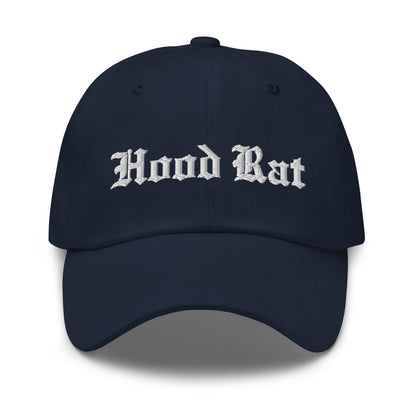 Hood Rat OG Old English Dad Hat Navy