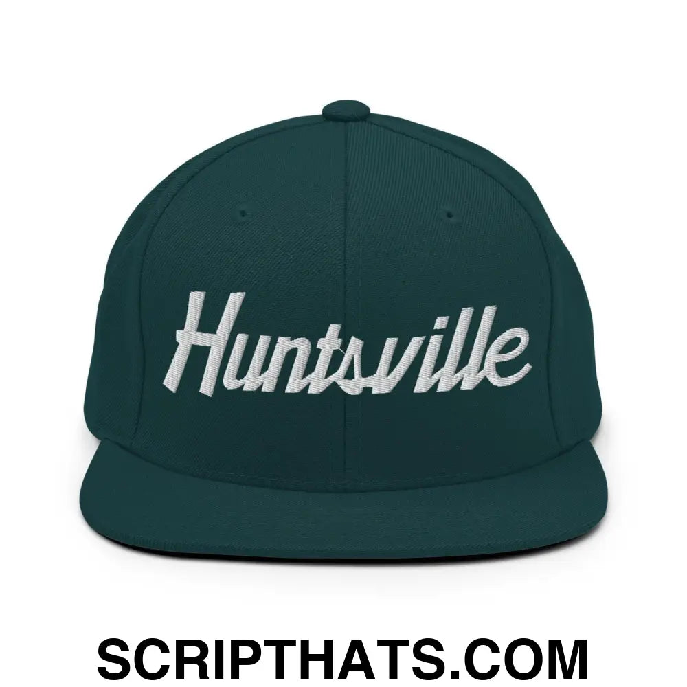 Huntsville Script Snapback Hat Spruce