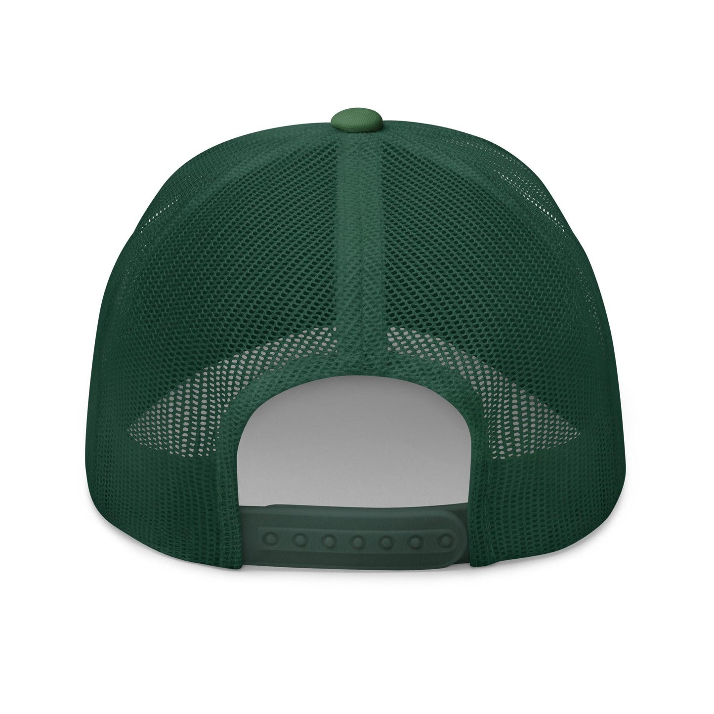 I Have Rabies Embroidered Mesh Trucker Hat Evergreen