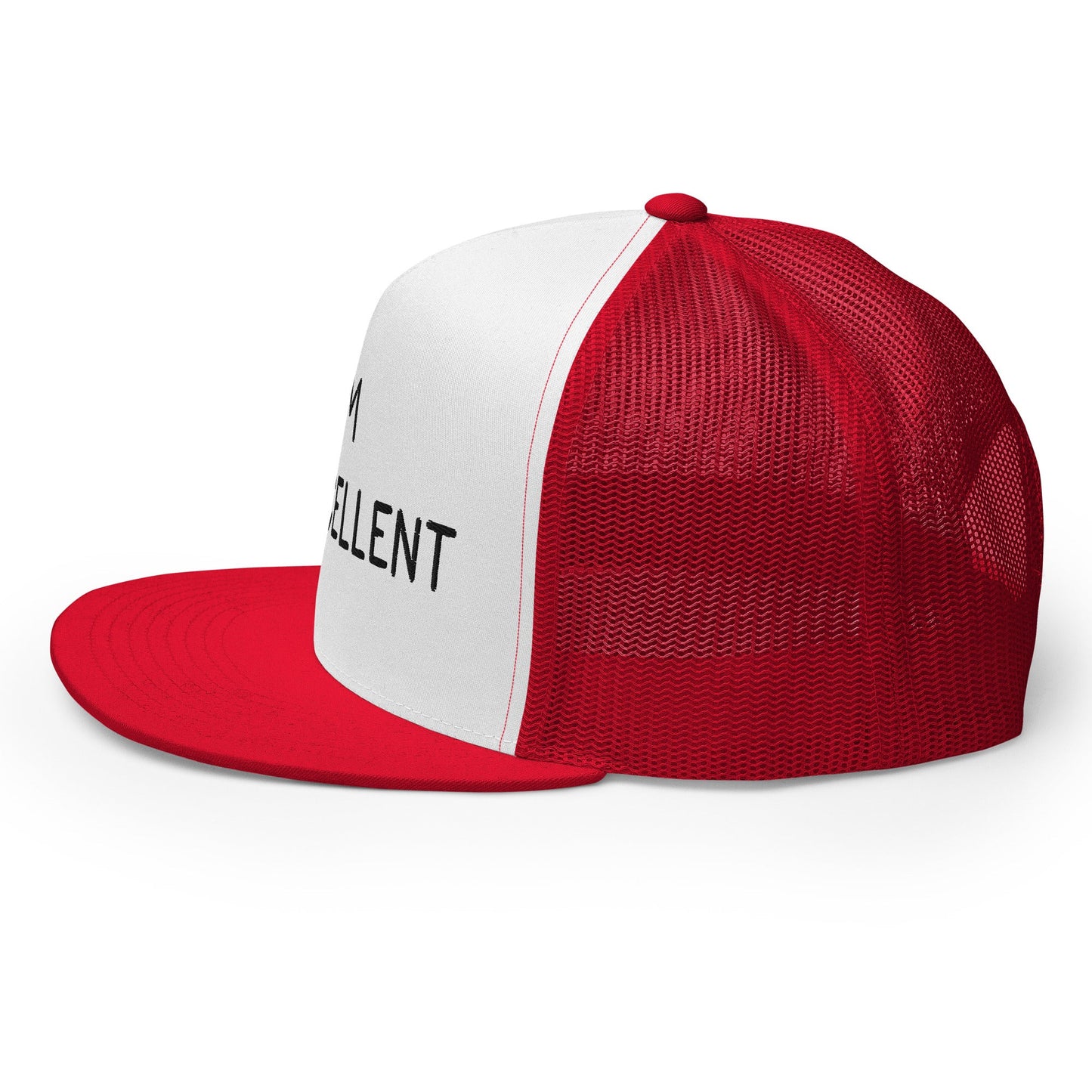 I'm Eggscellent Regular Trucker Show Hat Red White Red