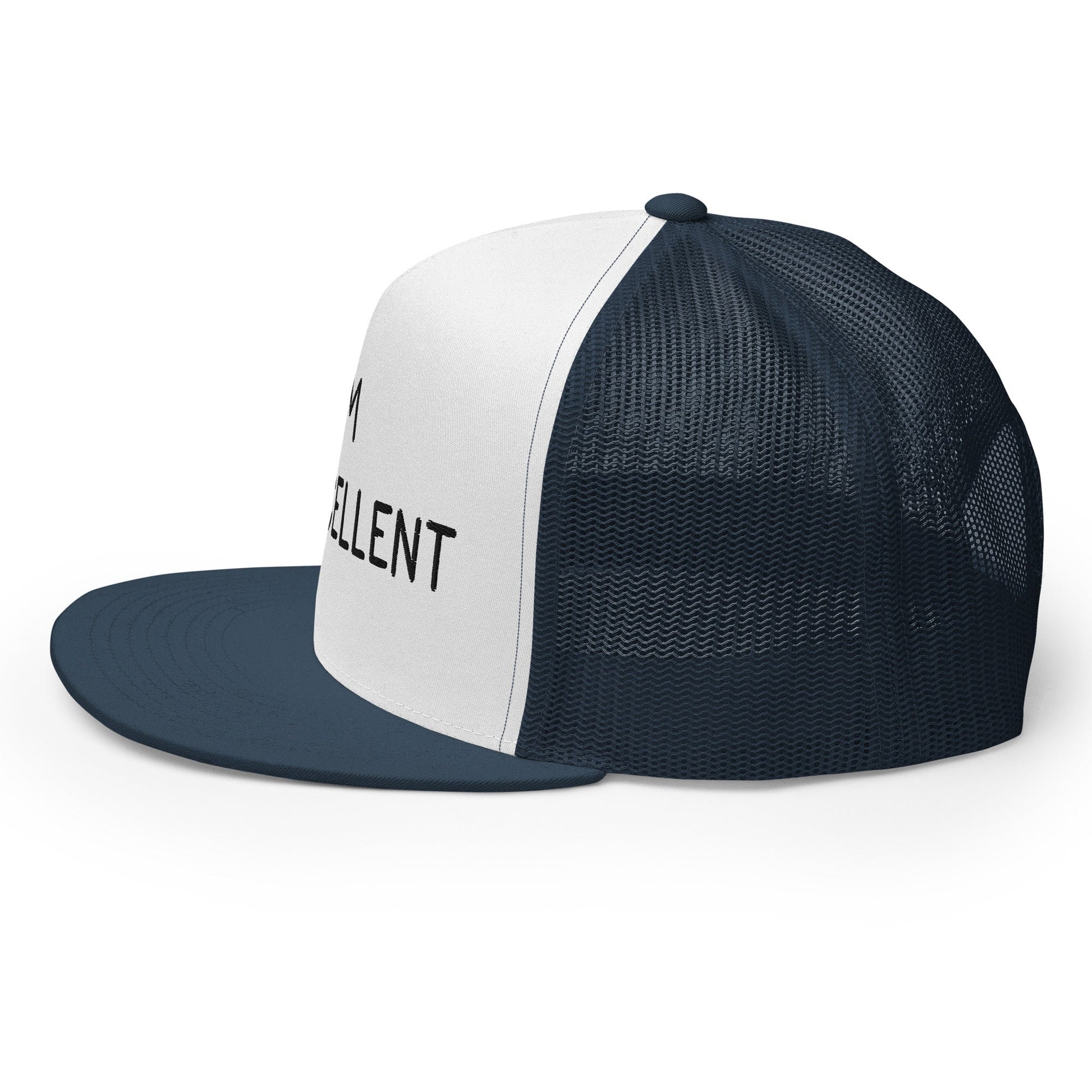 I'm Eggscellent Regular Trucker Show Hat Navy White Navy