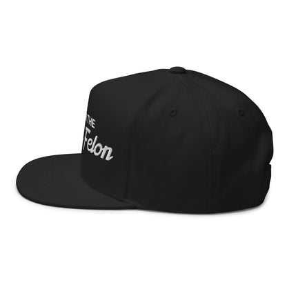 I'm Voting For The Convicted Felon Flat Bill Snapback Hat Black