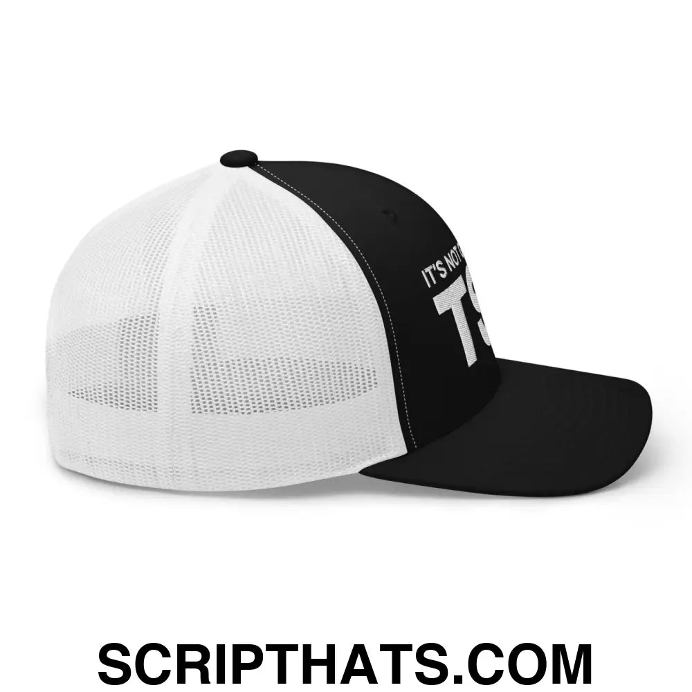 It's Not Gay if it's TSA Retro Trucker Hat Black White