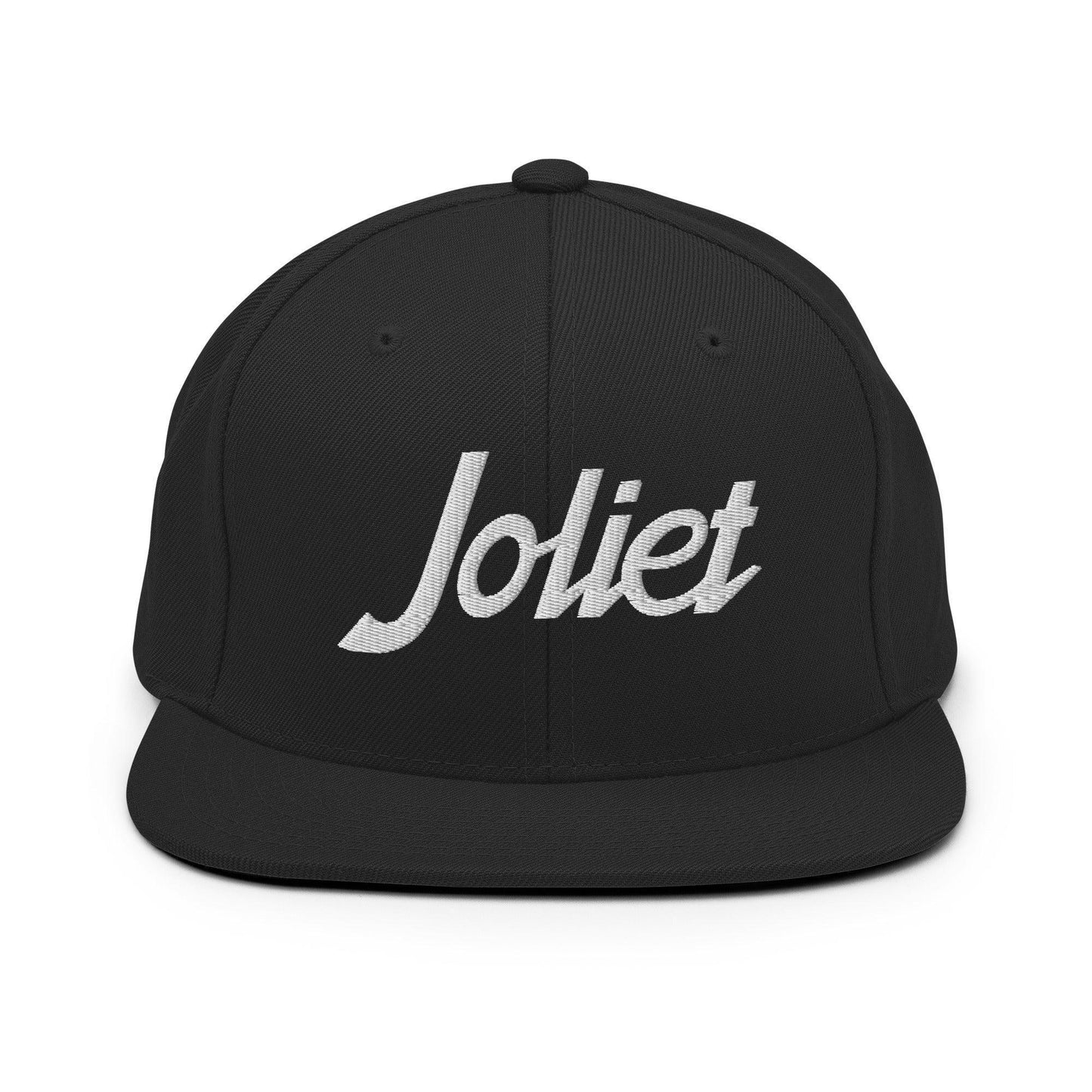 Joliet Script Snapback Hat Black