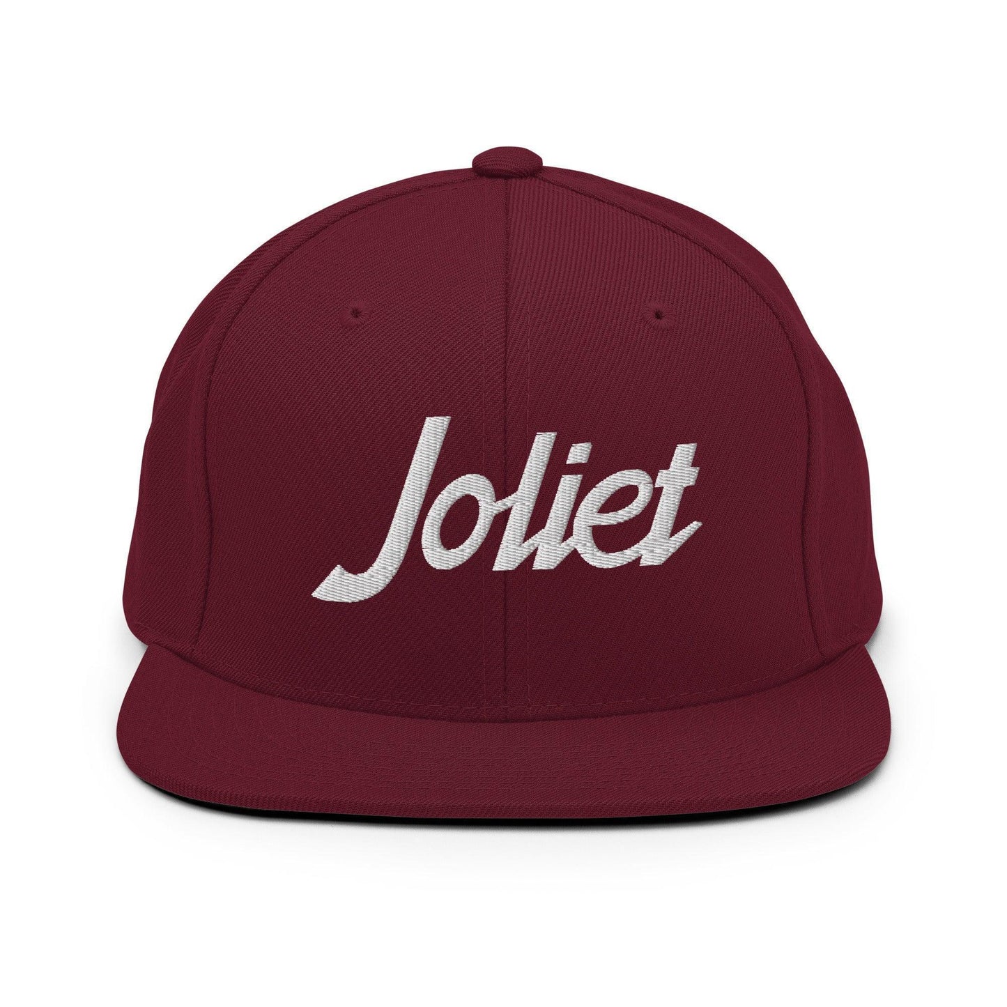 Joliet Script Snapback Hat Maroon