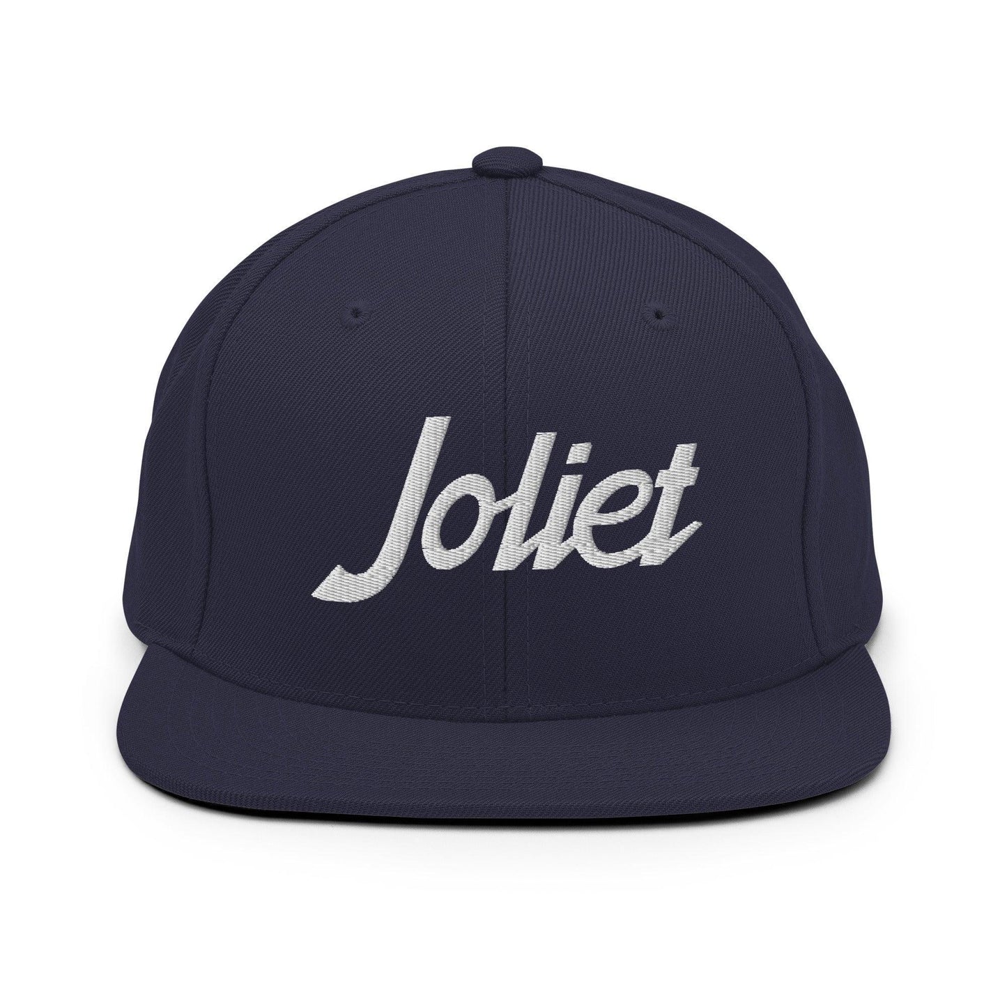 Joliet Script Snapback Hat Navy