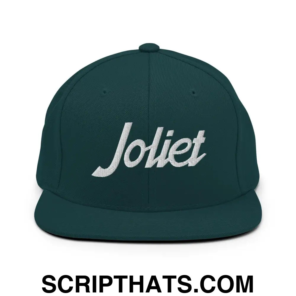 Joliet Script Snapback Hat Spruce