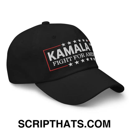 Kamala Harris 2024 Fight for America Dad Hat Black