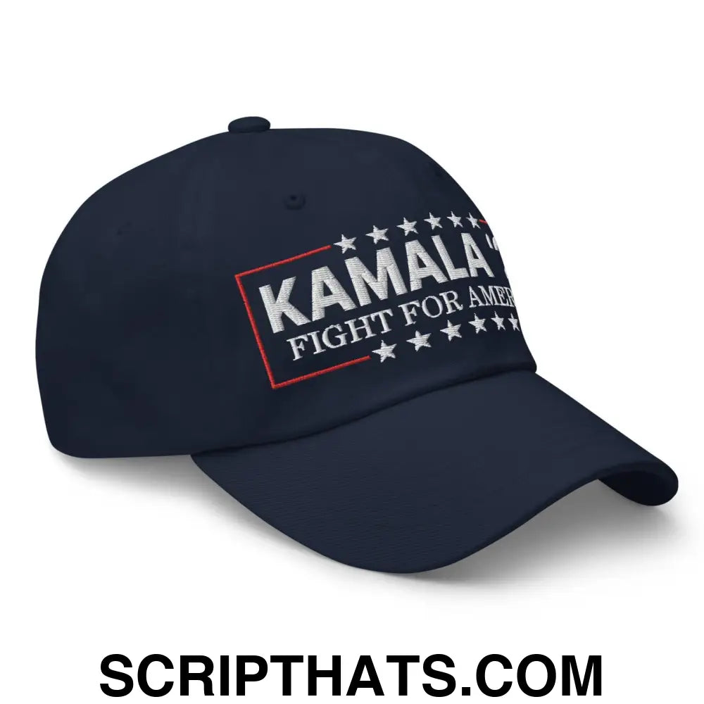 Kamala Harris 2024 Fight for America Dad Hat Navy