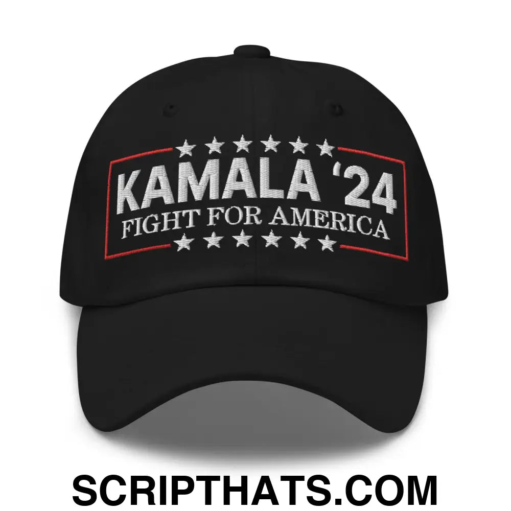 Kamala Harris 2024 Fight for America Dad Hat Black