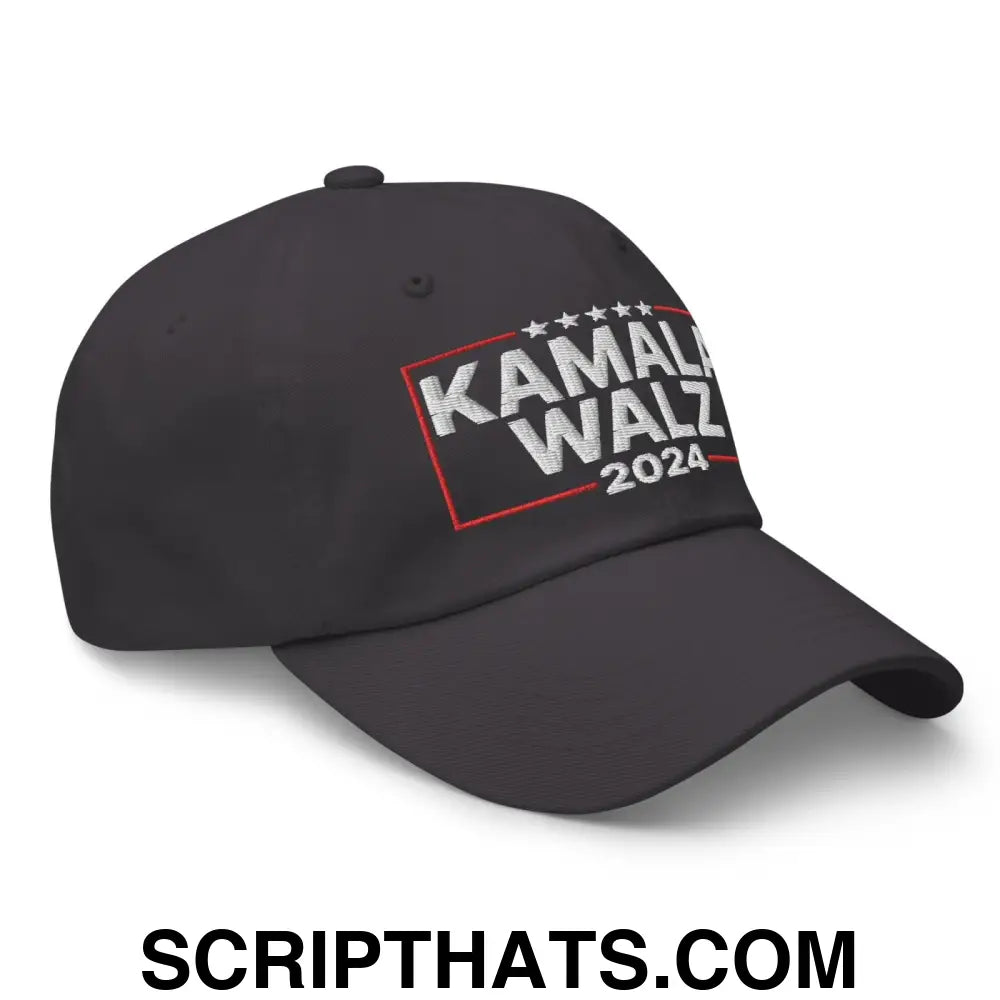 Kamala Harris 2024 Tim Walz Dad Hat Dark Grey