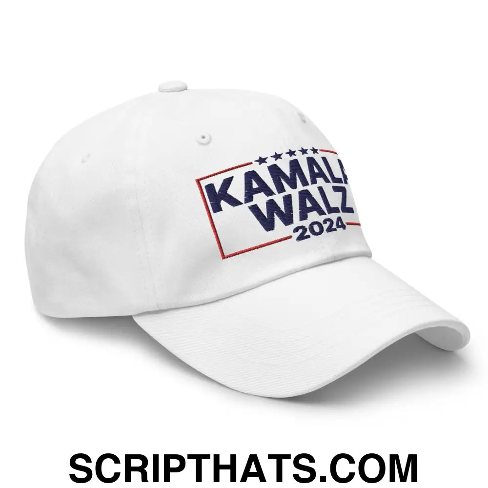 Kamala Harris 2024 Tim Walz Dad Hat White