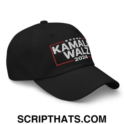 Kamala Harris 2024 Tim Walz Dad Hat Black