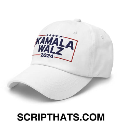 Kamala Harris 2024 Tim Walz Dad Hat White