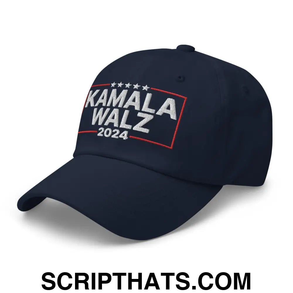 Kamala Harris 2024 Tim Walz Dad Hat Navy