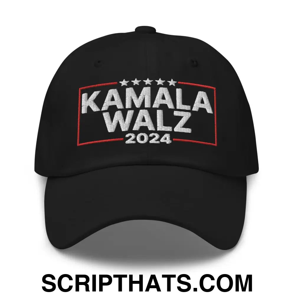 Kamala Harris 2024 Tim Walz Dad Hat Black