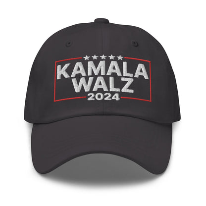 Kamala Harris 2024 Tim Walz Dad Hat Dark Grey