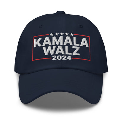 Kamala Harris 2024 Tim Walz Dad Hat Navy