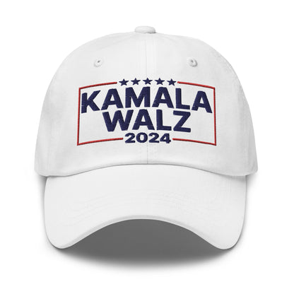 Kamala Harris 2024 Tim Walz Dad Hat White