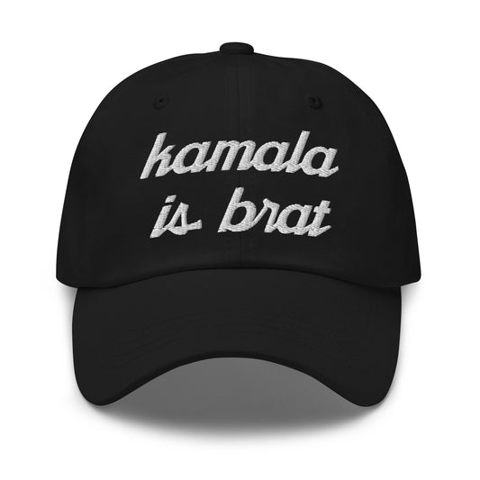Kamala Harris is Brat Dad Hat Black