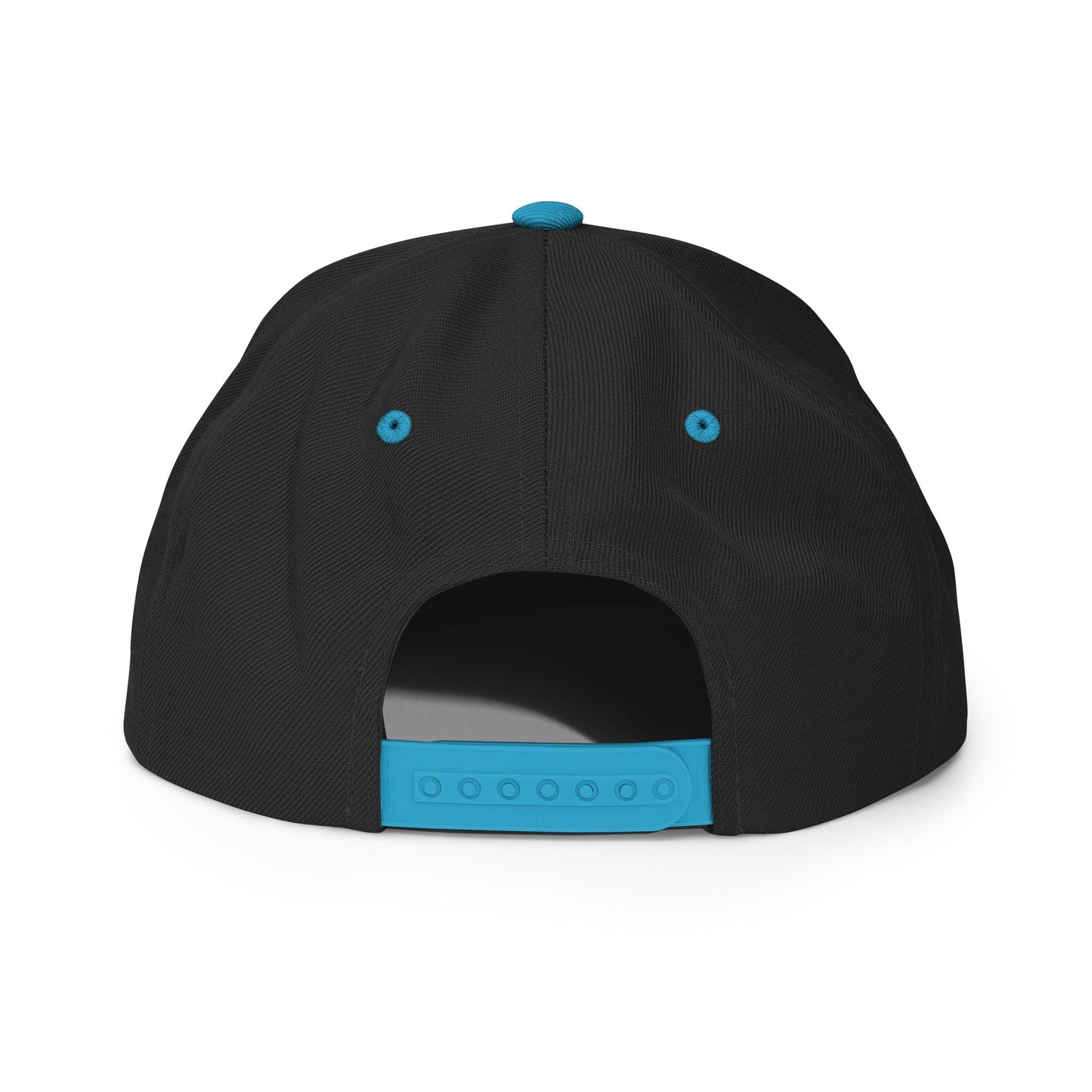 Kamala Harris Que Mala Flat Bill Brim Snapback Hat Black Teal