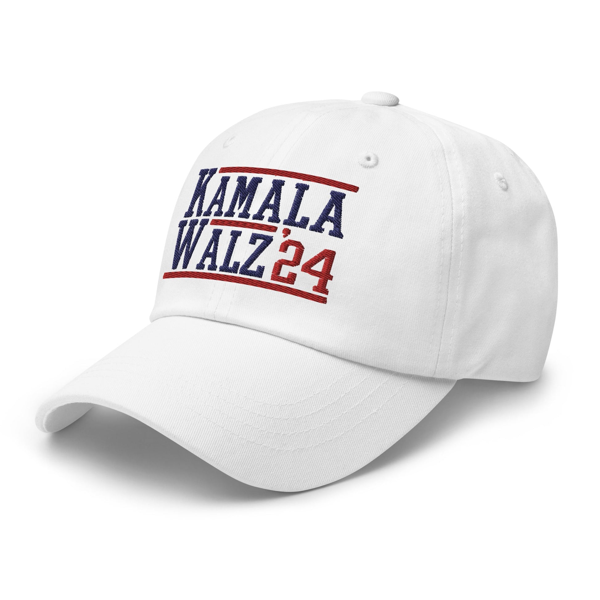 Kamala Harris Tim Walz 2024 Dad Hat White