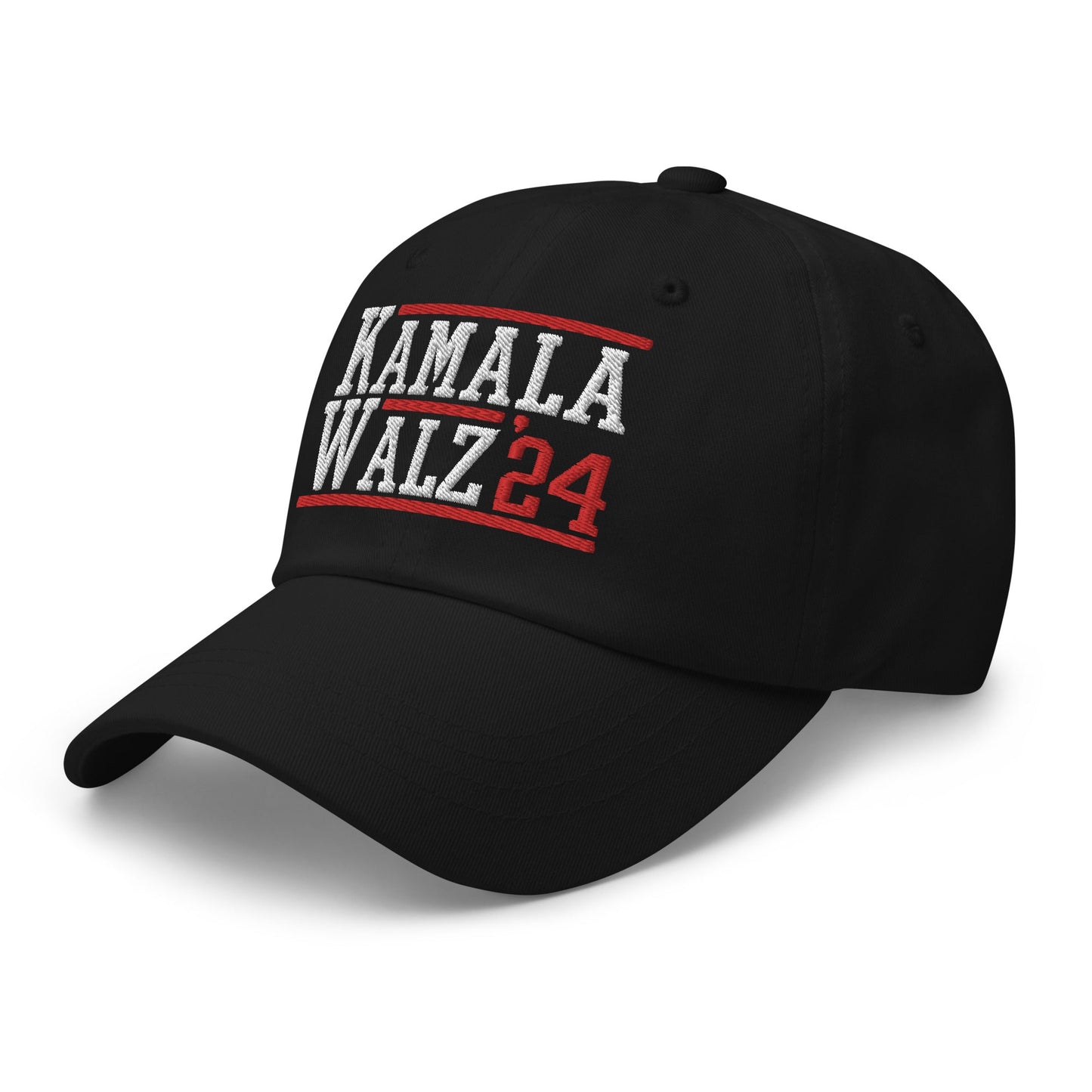 Kamala Harris Tim Walz 2024 Dad Hat Black