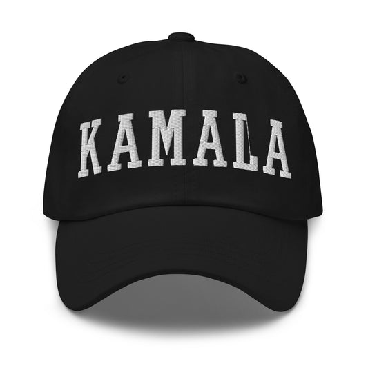 Kamala Harris Varisty Letterman Block Dad Hat Black