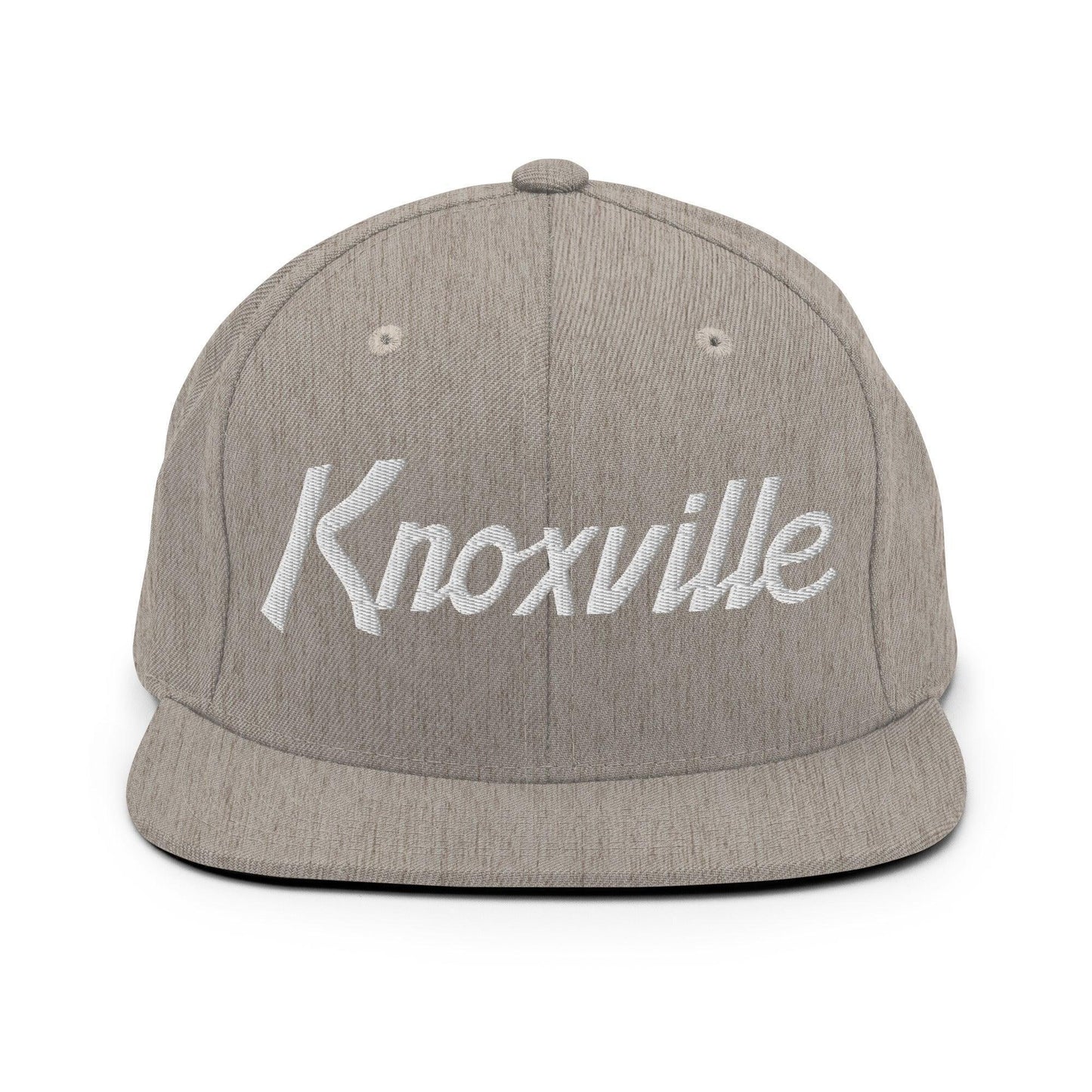 Knoxville Script Snapback Hat Heather Grey