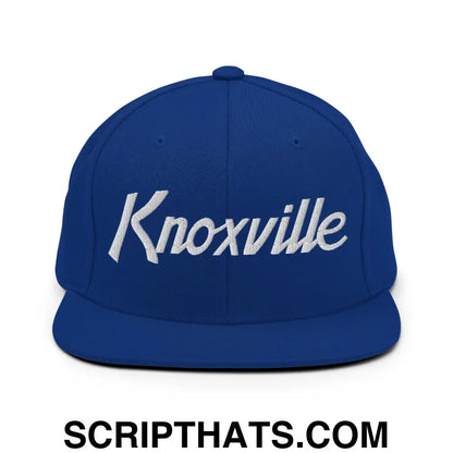 Knoxville Script Snapback Hat Royal Blue