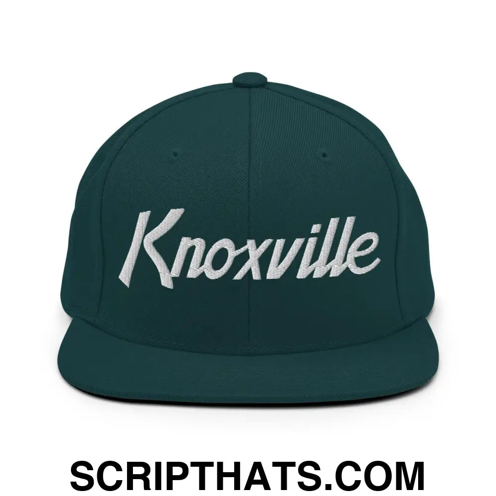 Knoxville Script Snapback Hat Spruce