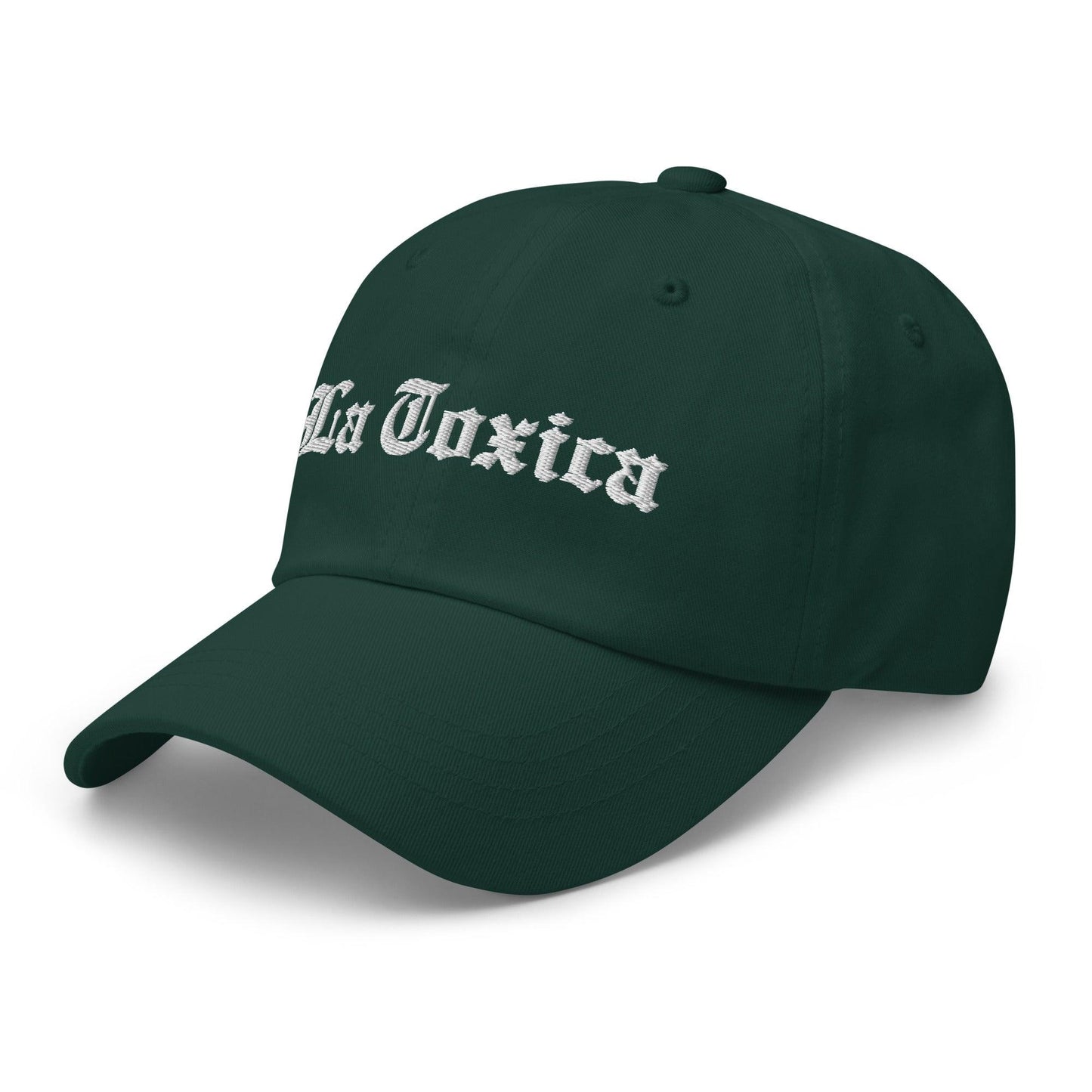 La Toxica OG Old English Dad Hat Spruce