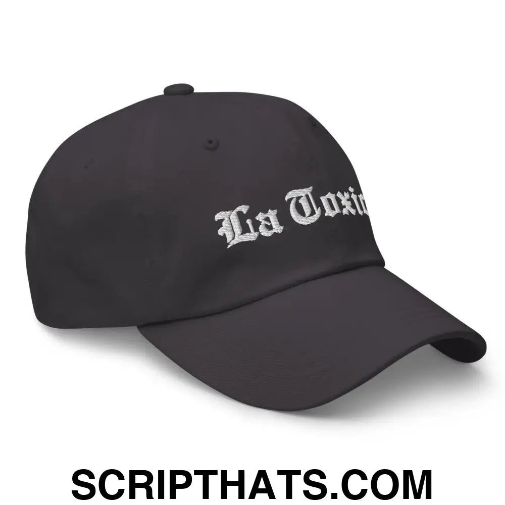 La Toxica OG Old English Dad Hat Dark Grey