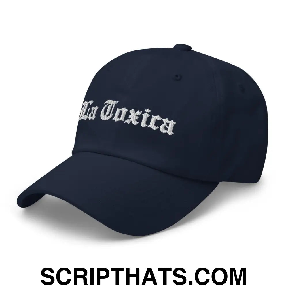 La Toxica OG Old English Dad Hat Navy