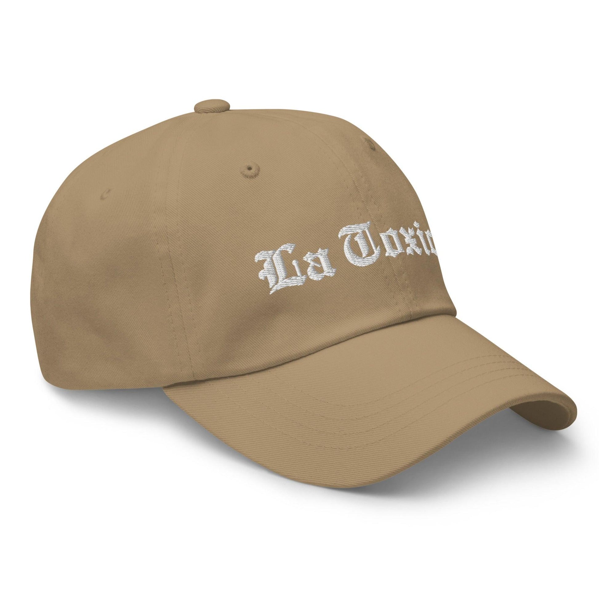 La Toxica OG Old English Dad Hat Khaki