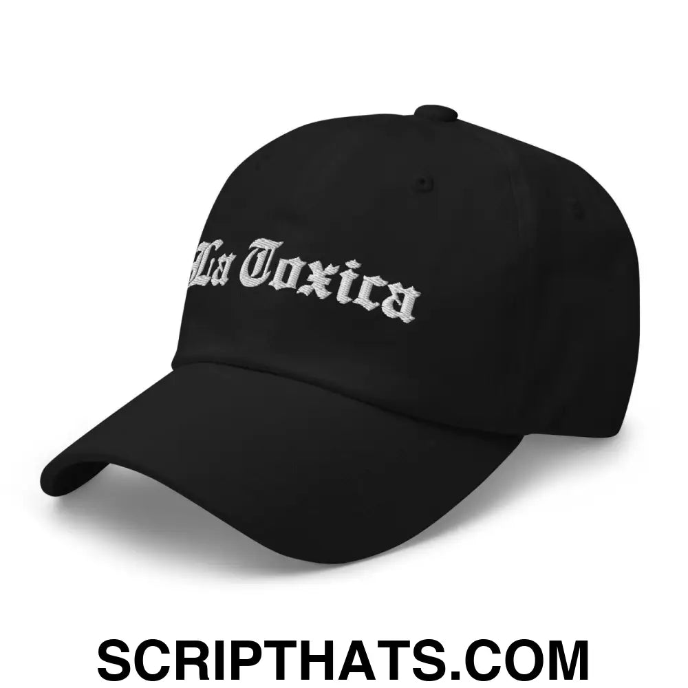 La Toxica OG Old English Dad Hat Black