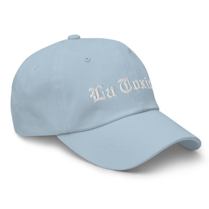 La Toxica OG Old English Dad Hat Light Blue