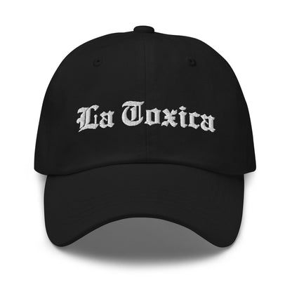 La Toxica OG Old English Dad Hat Black