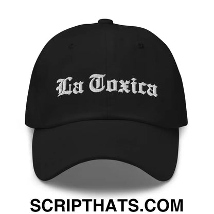 La Toxica OG Old English Dad Hat Black